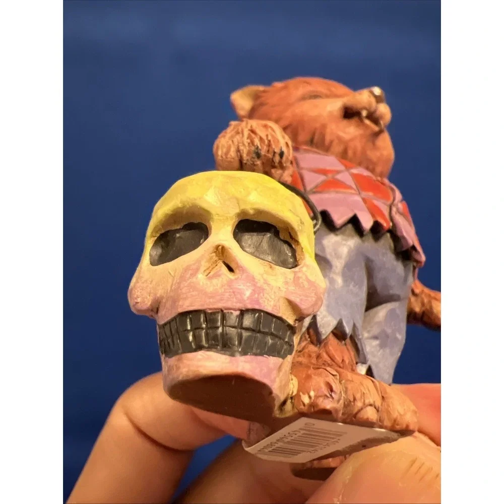 Set Of 2 Jim Shore Mini Halloween Trick Or Treat Werewolf & Skeleton Figurines
